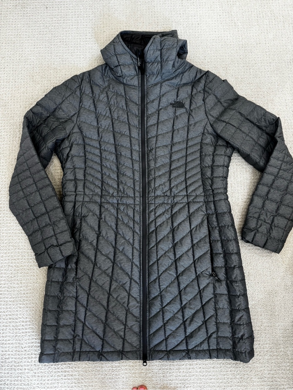 The North Face Women's Black Quilted Long Puffer Jacket